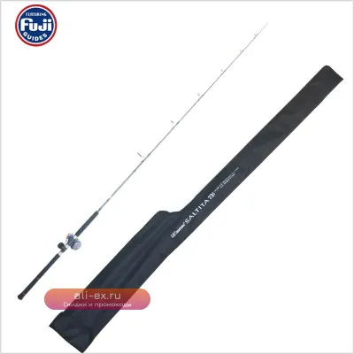 Удилище для морской рыбалки 2.2м, карбон, Fuji, спиннинговое, для джига