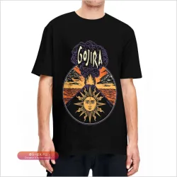 Футболка Gojira Music Heavy Metal Y2K Хлопковая