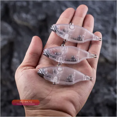 Приманка для рыбалки Chan's Huang 15 шт, 6.5 см, 10 г, тонущая VIB, без покрытия