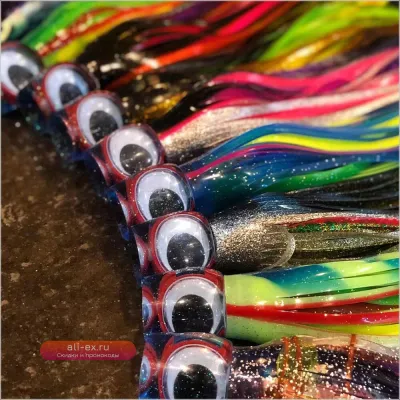 Приманка для троллинга Wahoo Lures Trolling 34см 260г для морской рыбалки на тунца, глубоководная лодочная рыбалка, крючок для дорадо, марлина, парусника