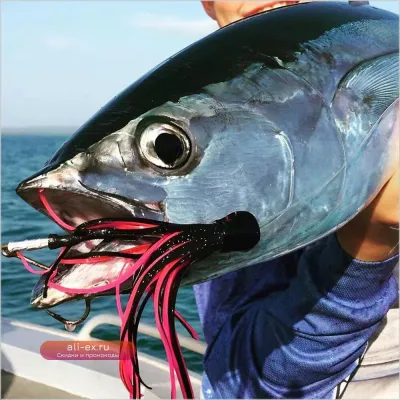 Приманка для троллинга Wahoo Lures Trolling 34см 260г для морской рыбалки на тунца, глубоководная лодочная рыбалка, крючок для дорадо, марлина, парусника