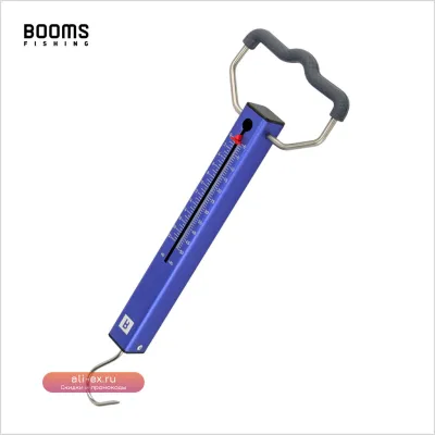 Рыболовные весы Booms Fishing TS2, алюминиевая трубка, пружинные, 1-22 кг, крючок из нержавеющей стали