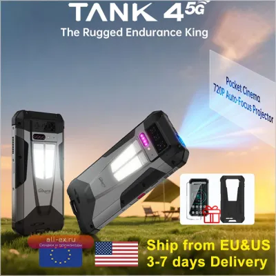 Unihertz Tank 4 5G: смартфон с проектором 720P, AMOLED, 512GB ROM, 24GB RAM, Android 14