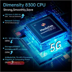 Unihertz Shark 3 (8849) - защищенный смартфон Android 14, AMOLED 3K, 32GB RAM, 512GB ROM, Dimensity 8300