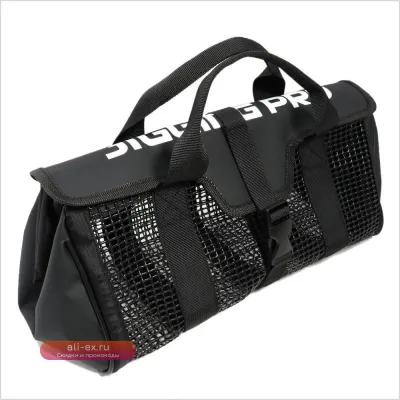 Сумка для блесен Jig Mesh Bag L XL PVC металлическая синяя
