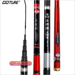 Телескопическое карбоновое удилище Goture Power 3.6-6.3 м для карповой и ручьевой рыбалки