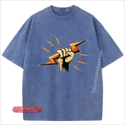 Футболка "Электрик" винтаж унисекс