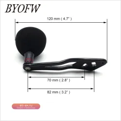 Рукоятка безынерционной катушки для микро джиггинга из алюминия BYOFW для замены рокерного рычага Abu Garcia Daiwa