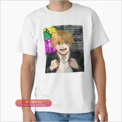 Ветровка Akihiko Nirei в стиле манги 80-х / Аниме 90-х. Мужская футболка больших размеров S-6XL. 100% хлопок. Подарок на день рождения.