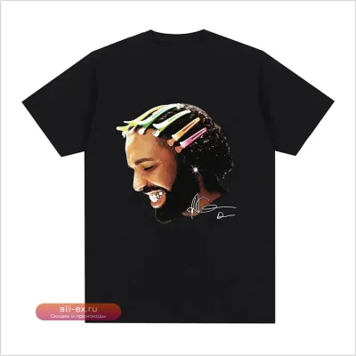 Футболка с принтом Rapper Drake for All The Dogs для женщин, размер плюс