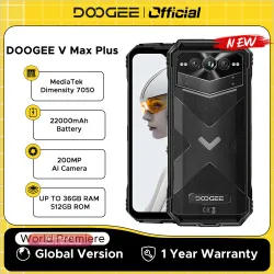 Защищенный смартфон DOOGEE V Max Plus 36GB/512GB с камерой 200МП и аккумулятором 22000 мАч