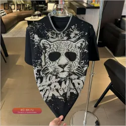 Мужская футболка Street Hot Diamond с круглым вырезом и коротким рукавом