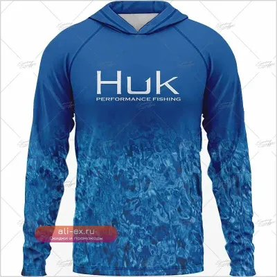 Худи для рыбалки Huk Performance с защитой от солнца для мужчин
