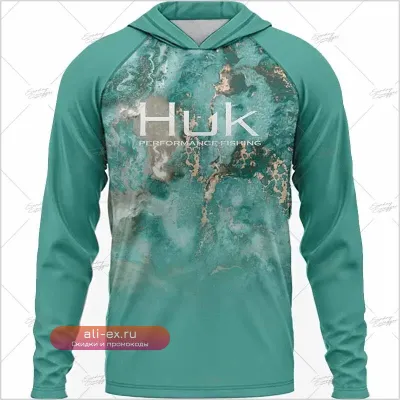 Худи для рыбалки Huk Performance с защитой от солнца для мужчин