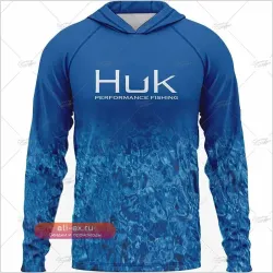 Худи для рыбалки Huk Performance с защитой от солнца для мужчин