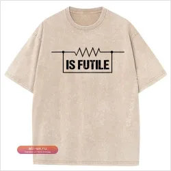 Футболка "Электрическое сопротивление бесполезно" для инженера