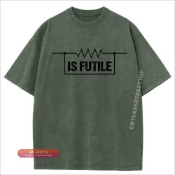 Футболка "Электрическое сопротивление бесполезно" для инженера