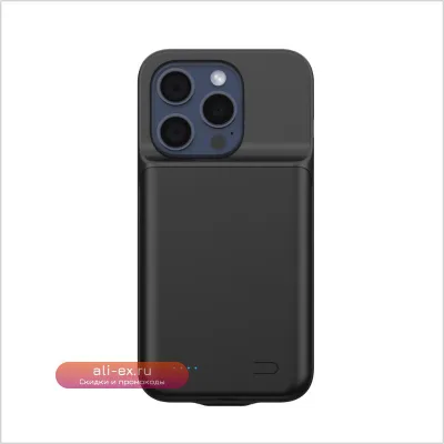 Портативный Power Bank Clip-on для iPhone 16 с беспроводной зарядкой