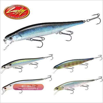 Lucky Craft Lightning Minnow 110 Hover Slow Float воблер для троллинга на щуку и окуня