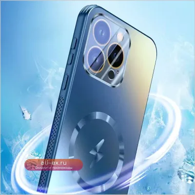Ударопрочный чехол с магнитом и охлаждением для iPhone 16/15/14/13 Pro Max Plus