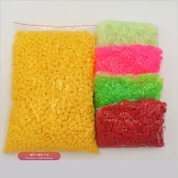 Силиконовые приманки "Зерна кукурузы", 1000 шт., 1 см, 0.3 г, мягкие искусственные насадки для рыбалки