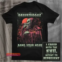 Футболка GRAVEDIGGAZ "Bang Your Head"