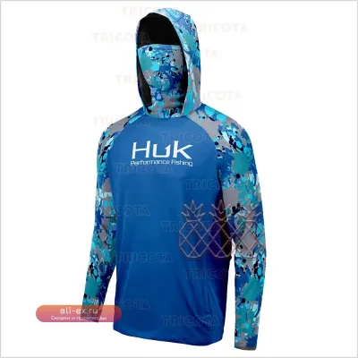 Мужская кофта HUK Fishing для рыбалки с защитой от УФ и насекомых
