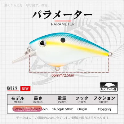 Воблер Hunthouse Crankbait 65мм 16.5г плавающий для щуки, окуня, форели