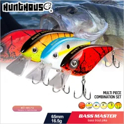 Воблер Hunthouse Crankbait 65мм 16.5г плавающий для щуки, окуня, форели