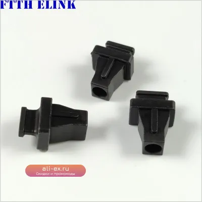 Заглушка для EPON/GPON SFP SC, защитная крышка для ONU/OLT модулей, черная, 100 шт.