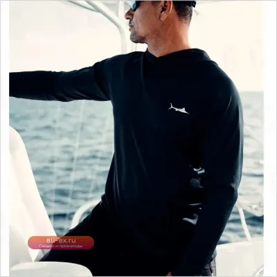 Рыболовная футболка с капюшоном BILLFISH GEAR для мужчин