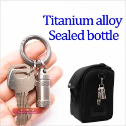 Титан герметичная бутылка с кольцом из нержавеющей стали