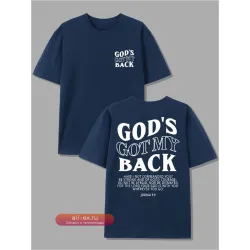 Футболка мужская "God Supports Me" летняя с коротким рукавом, повседневная