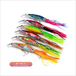Силиконовые приманки для глубоководной рыбалки Big Sea, 14см, 40г