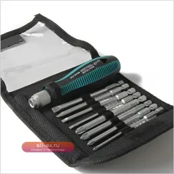 Набор 9 прецизионных отверток 1/4" с магнитными битами для ремонта бытовой техники