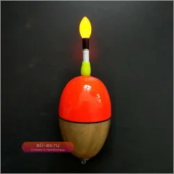 Электронный светлячок для ночной рыбалки, 10 шт/лот, с аккумулятором CR322