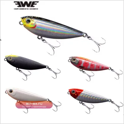 Спиннинговая приманка EWE 25 New Surface Tethered Pencil Floating Long Casting для рыбалки на мостах и в озерах