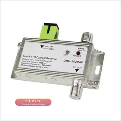 CATV Оптический Приемник 47-1000MHz с Фильтром и AGC 1020A/1120A FTTH SC APC