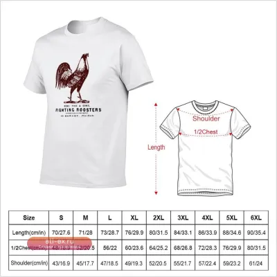 Vintage Fighting Roosters T-Shirt для мужчин