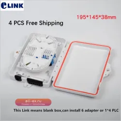 FTTH мини-бокс для 6 оптических волокон или 1x4 PLC-сплиттера, IP65, для помещений и улицы, 4 шт. бесплатно с доставкой