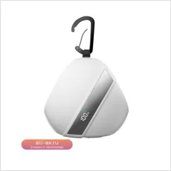 Power Bank 10000mAh с карабином, выдвижным кабелем и супер быстрой зарядкой