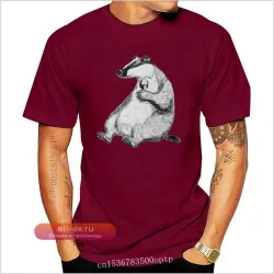 Мужская футболка New Badger с винным принтом, классический крой (размер США)
