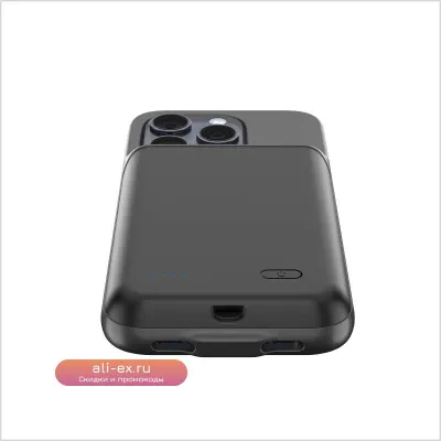 Беспроводной Power Bank для iPhone 15 с клипсой