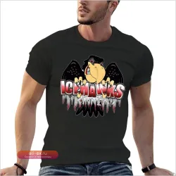 Классическая мужская футболка Port Huron Ice Hawks oversize