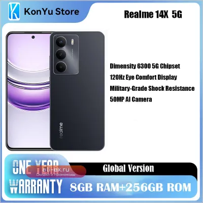 Смартфон realme 14X 5G 8/256GB Dimensity 6300