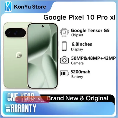 Google Pixel 10 Pro XL: 6.8" Super Actua Display, Тройная Камера, Tensor G5, Батарея 24+ часа