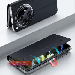 Официальный кожаный чехол-книжка с магнитом и подставкой для OPPO Find N3 / OnePlus Open