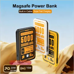 Магнитный беспроводной повербанк 10000mAh PD22.5W с быстрой зарядкой для Magsafe iPhone/Samsung