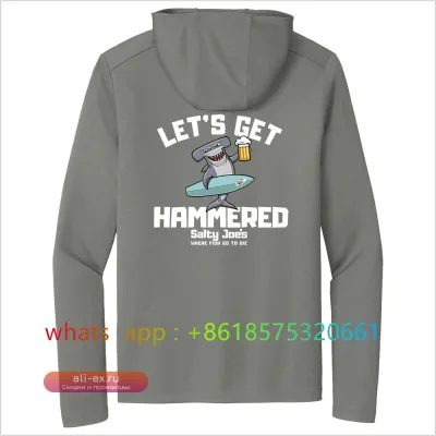 Рыболовная рубашка с длинным рукавом Salty Joe's Men Hood UV-защита