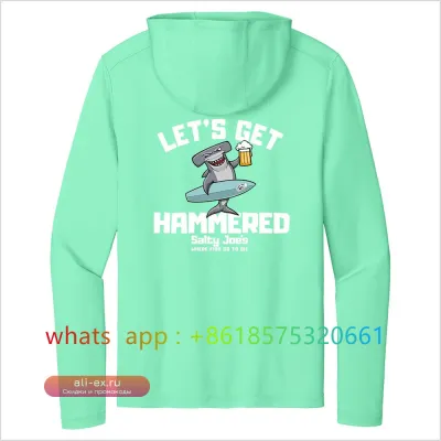 Рыболовная рубашка с длинным рукавом Salty Joe's Men Hood UV-защита